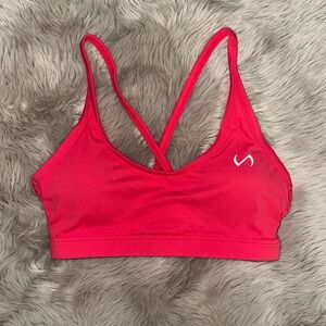 TLF Tempo Glo Cross Back Sports Bra- Hot Pink